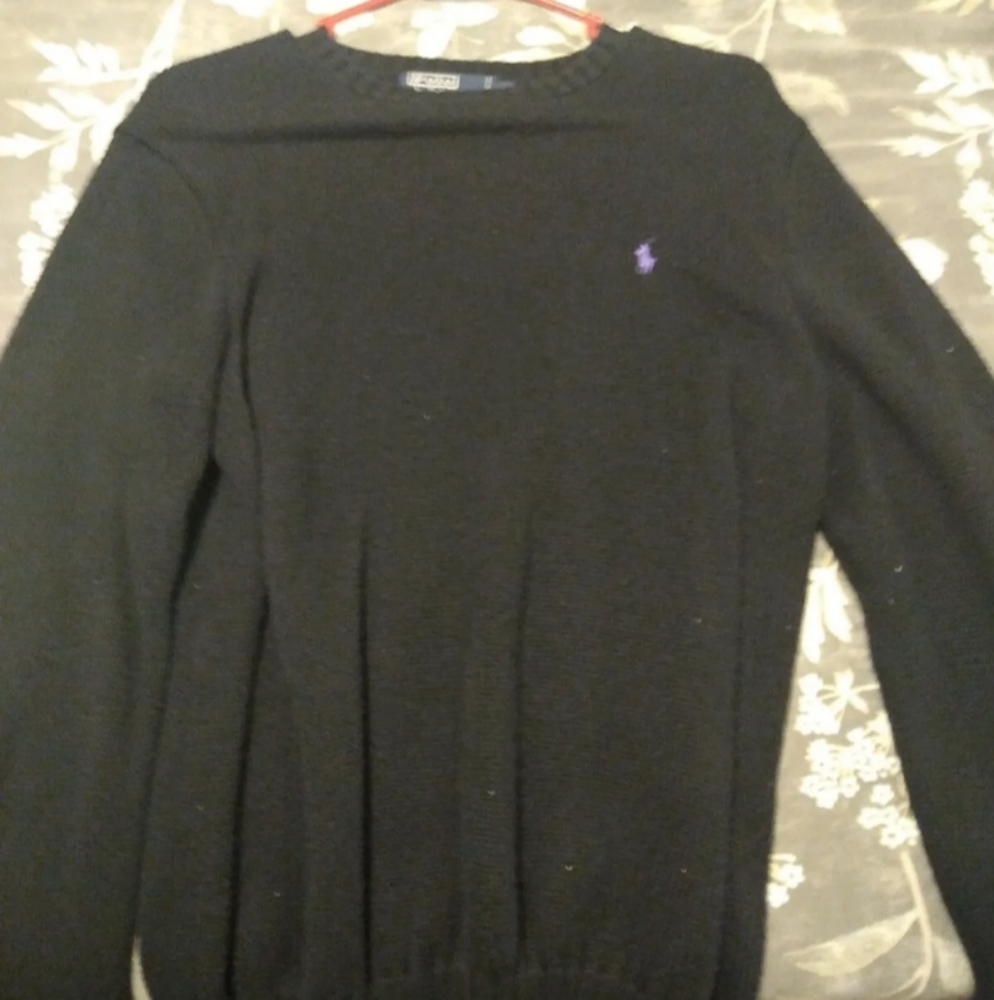 Black polo Ralph Lauren sweater medium